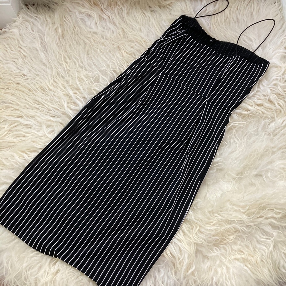 TANYA TAYLOR Striped Midi Dress - Picture 7 of 9